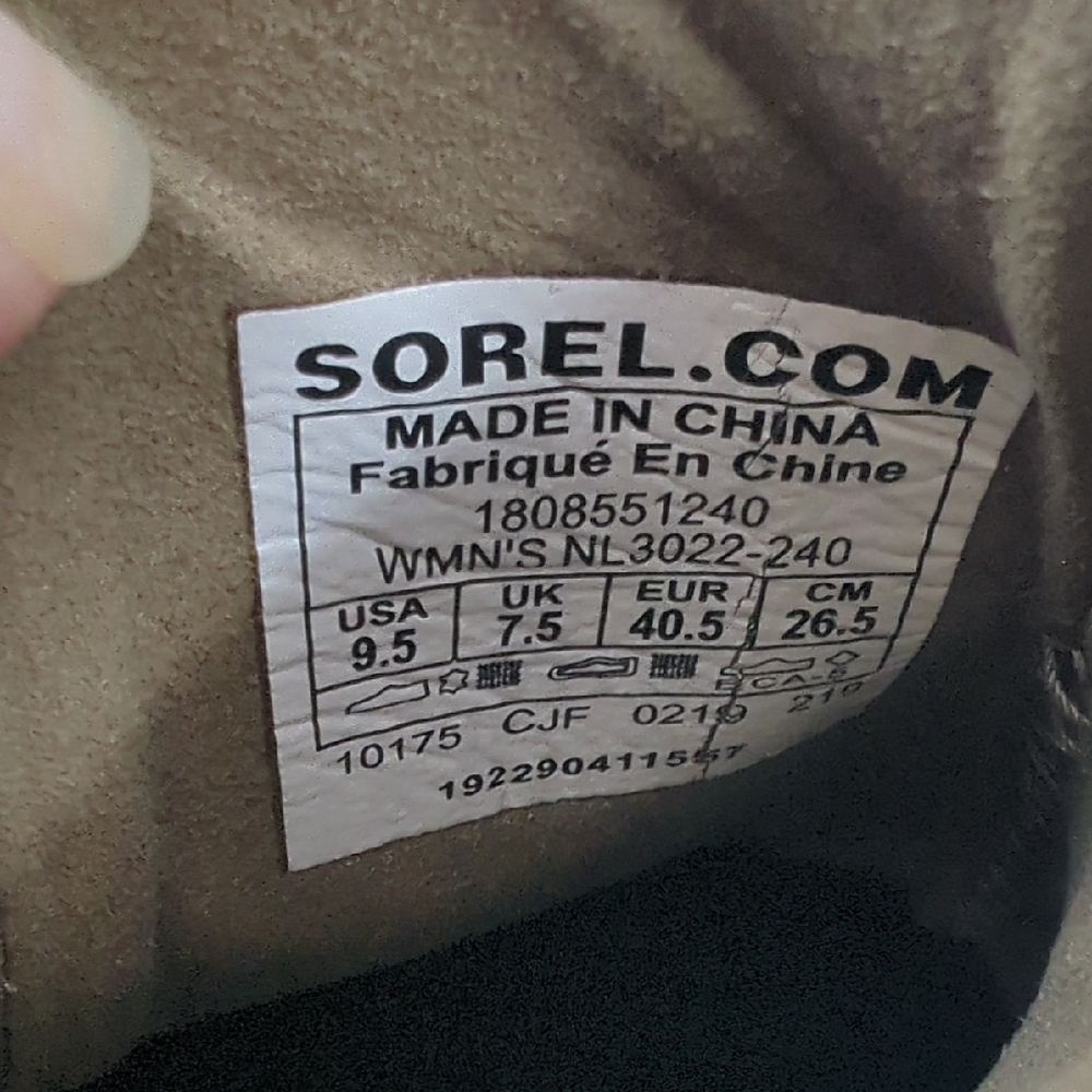 SOREL Joan of Arctic Wedge II Chelsea Bootie Ash Brown Waterproof Sz 9.5 - Picture 9 of 10